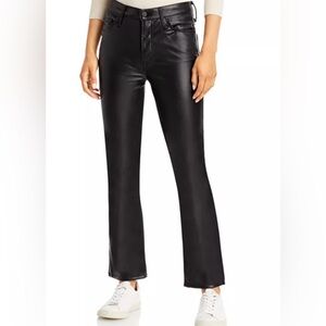 MOTHER the insider ankle in faux leather